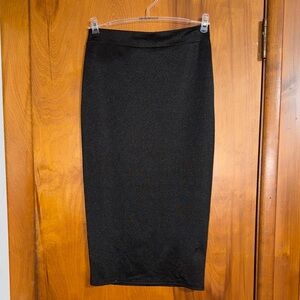 ANGL Black Pencil Skirt - Classic Slim Fit